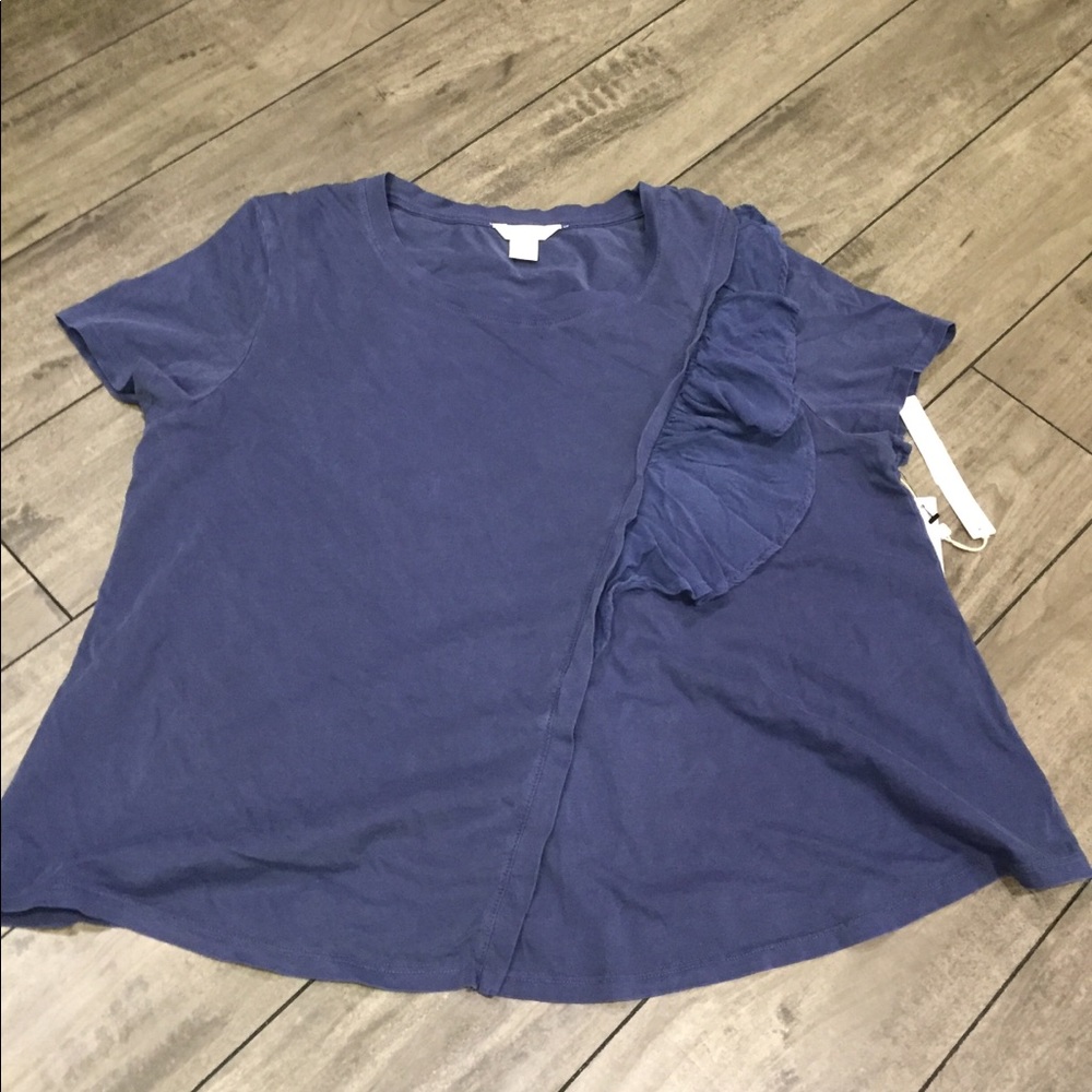 NWT Caslon  Tee w/ruffle XL
